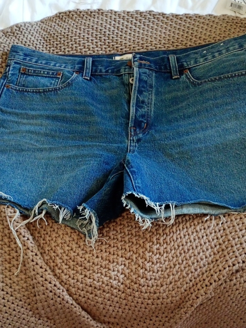 Madewell Blue Denim Jean Shorts The Long Brynn Style